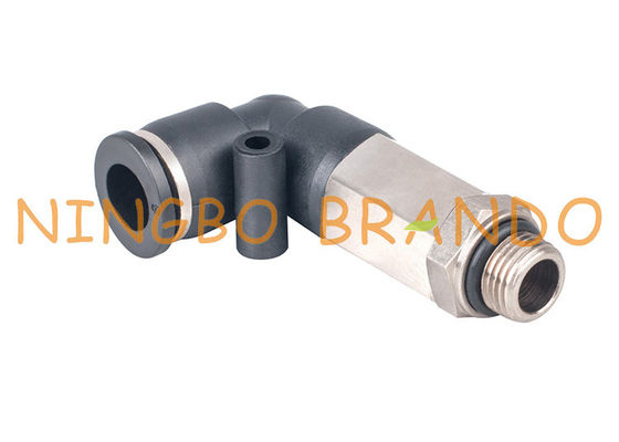 le coude masculin prolongé de 1/4&quot; de 8mm rapide relient les embouts de durites pneumatiques