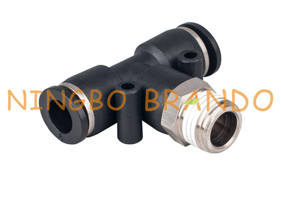 Reliez vite les embouts de durites pneumatiques de pièce en t masculine de branche 1/2 » 12mm