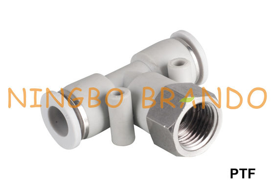 Garnitures pneumatiques d'air de pièce en t femelle de branche de PTF 1/8&quot; 1/4&quot; 3/8&quot; 1/2 »