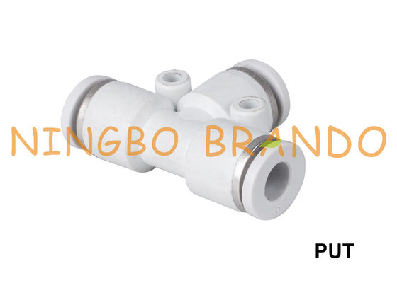 Garnitures pneumatiques MISES de tuyaux d'air d'aplanissement de pièce en t des syndicats 1/8&quot; 1/4&quot; 3/8&quot; 1/2 »