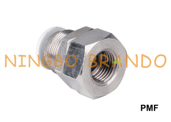 Embouts de durites pneumatiques droits femelles de cloison étanche de PMF 1/8&quot; 1/4&quot; 3/8&quot; 1/2 »