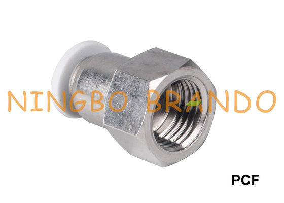 La poussée droite femelle de PCF a adapté les embouts de durites pneumatiques 1/8&quot; 1/4&quot; 3/8&quot; 1/2 »