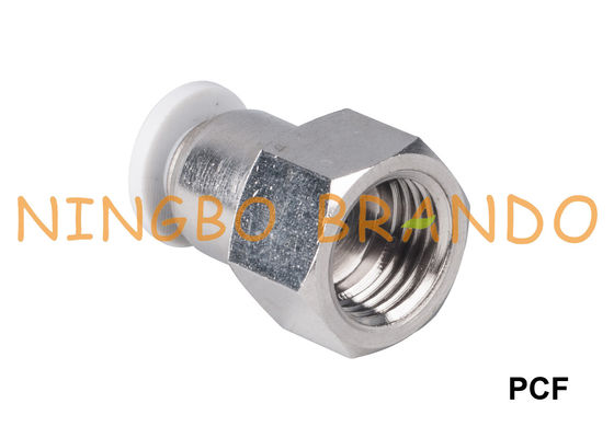 Enfoncer pneumatique droit femelle de PCF les garnitures 6mm 8m 10mm 12mm