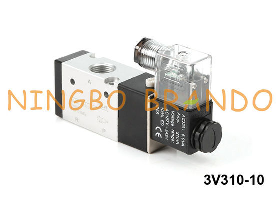 type manière pneumatique 220VAC 24VDC de 3V310-10 Airtac de la vanne électromagnétique 3