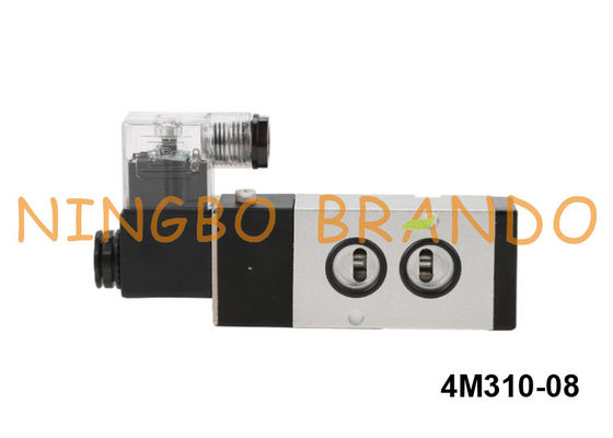 type Namur Solenoid Valve pilote de 4M310-08 Airtac 5/2 manière 24V 220V