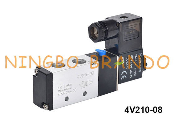 type vanne électromagnétique pneumatique 4V210-08-DC24V DC24V de 4V210-08 Airtac