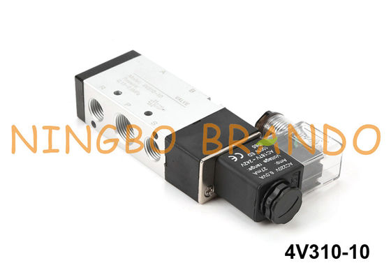 Type 5 C.C pneumatique de 4V310-10-DC24V Airtac de la vanne électromagnétique de manière 24V