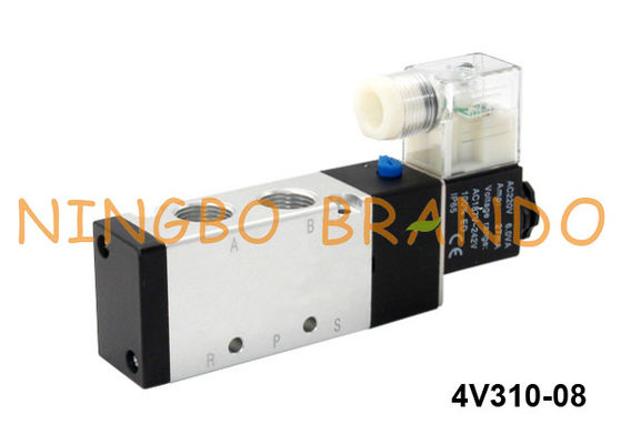 Type manière pneumatique de 4V310-08-DC24V Airtac de la vanne électromagnétique d'air 5/2 24 volts