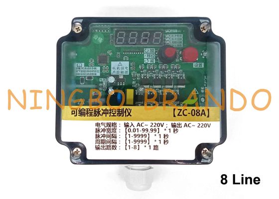 8 ligne impulsion Jet Valve Sequential Timer Controller de filtre à manches