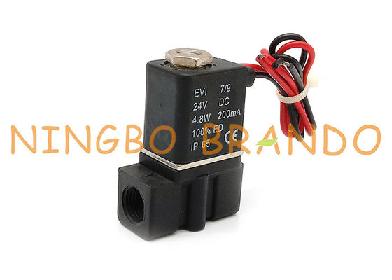 2P025-08 1/4&quot; vanne électromagnétique pneumatique en plastique à action directe de pouce
