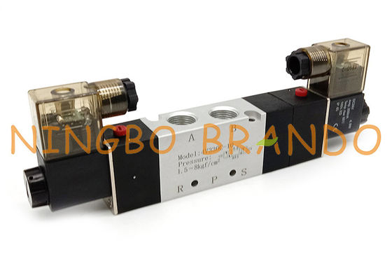 Vanne électromagnétique pneumatique montée en parallèle de manière de 4V330C-10 3/8&quot; 5/3
