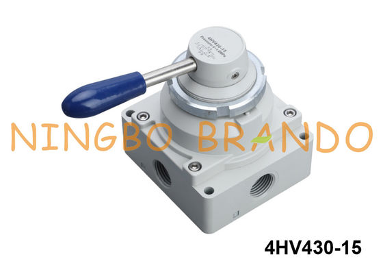 Type de 4HV430-15 Airtac valve de Main-levier de 4/3-Way avec la position coupée