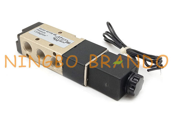 4V110-06 vanne électromagnétique pneumatique de contrôle aérien de manière de 1/8 pouce 5/2