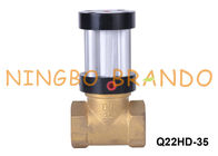 Q22HD-35 1 1/4&quot; valve de piston pneumatique de corps en laiton de la manière DN35 2