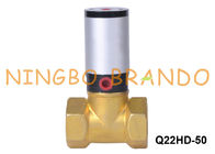 Q22HD-50 2&quot; valve de piston actionnée par air en laiton de corps de la manière DN50 2/2