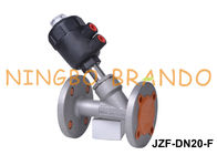 DN20 3/4&quot; type à flasque acier inoxydable de Y d'angle de valve pneumatique de Seat