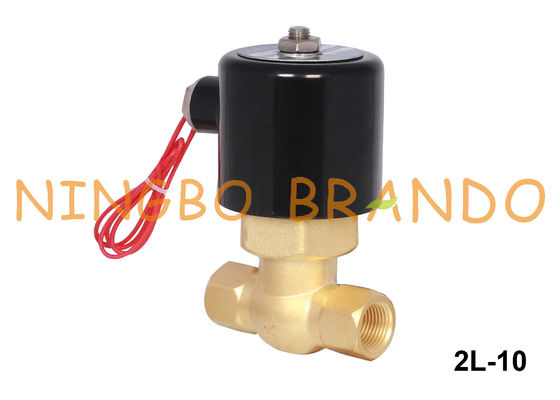 2L-10 3/8&quot; manière en laiton 24V normalement fermé 220V de la vanne électromagnétique de vapeur 2