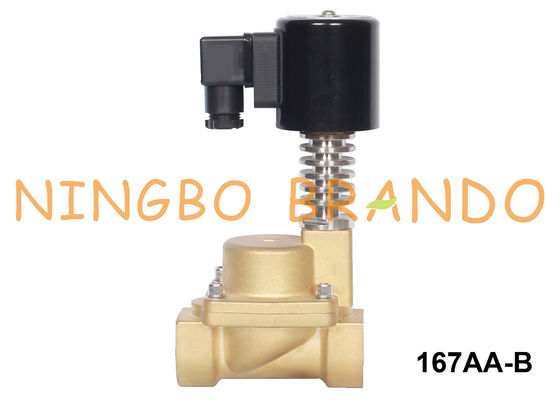3/4 vanne électromagnétique en laiton de 1 pouce pour l'eau chaude 24VDC 220VAC