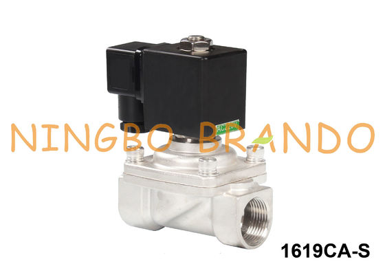 3/4&quot; vanne électromagnétique de vapeur et d'eau chaude SS304 24VDC 220VAC