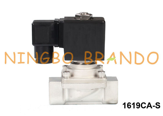 eau chaude de 3/8&quot; de 1/2 » et vanne électromagnétique de la vapeur SS304 24V 220V