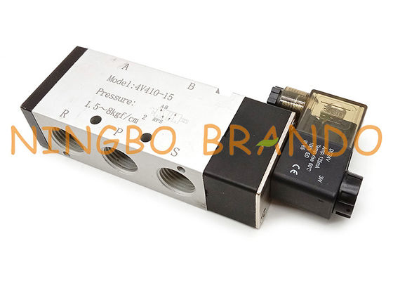 Type vanne électromagnétique d'Airtac pneumatique de contrôle aérien de manière de 4V410-15 5/2