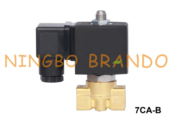 vanne électromagnétique en laiton eau-air à trois voies 1/8&quot; 1/4&quot; 12VDC 24VDC 110VAC 220VAC