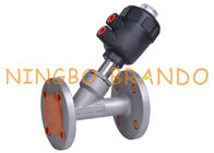2&quot; acier inoxydable à flasque pneumatique de valve de Seat d'angle de DN50 PN16