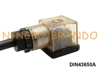 Connecteur de bobine de vanne électromagnétique de la forme A DIN 43650 avec le câble DIN 43650A