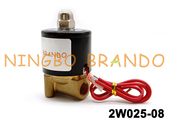 UD-08 2W025-08 vanne électromagnétique en laiton de la manière OR du fil 2/2 de 1/4 pouce