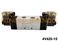 C.C pneumatique de la bobine 24V de double de la vanne électromagnétique d'AirTAC 1/2 » 4V420-15