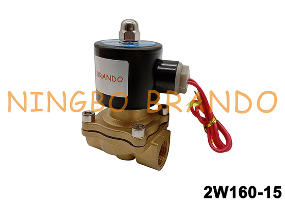 vanne électromagnétique en laiton d'OR de 2W160-15 1/2 » DC24V AC110V AC220V