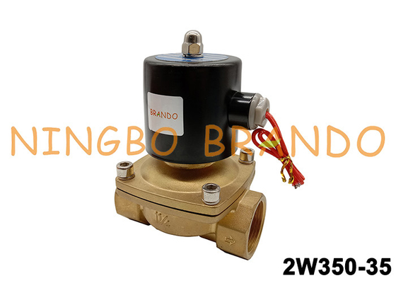C.A. en laiton eau-air de la vanne électromagnétique de 240V 1-1/4 » 2W350-35-240V