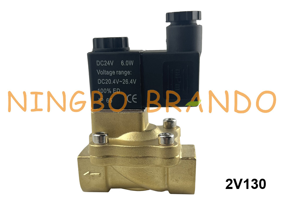 Type d'Airtac - vanne électromagnétique en laiton de 2/2 manières 2V130-10 2V130-15 3/8&quot; 1/2 »