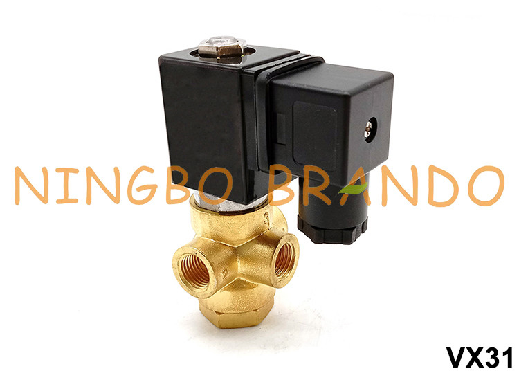 3/2 manière 1/8&quot; 1/4&quot; vanne électromagnétique en laiton 24V à action directe 220V VX31