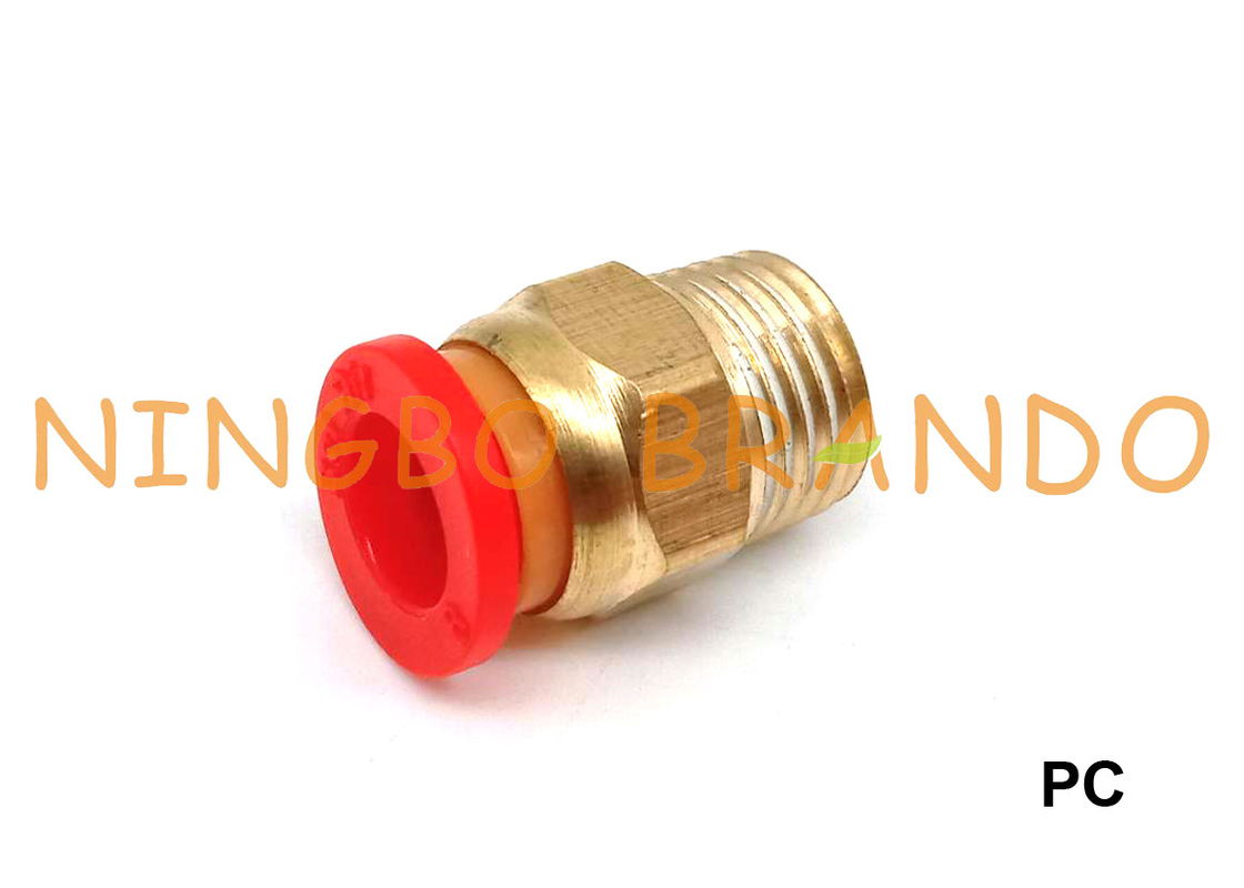 Enfoncer droit masculin de PC l'embout de durites pneumatique 1/8&quot; 1/4&quot; 3/8&quot; 1/2 » M5 M6