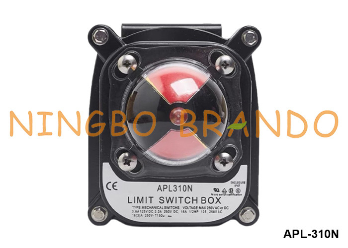 Indicateur de la position de la valve de la boîte de commutateur de limite APL-310N pour la valve pneumatique papillon
