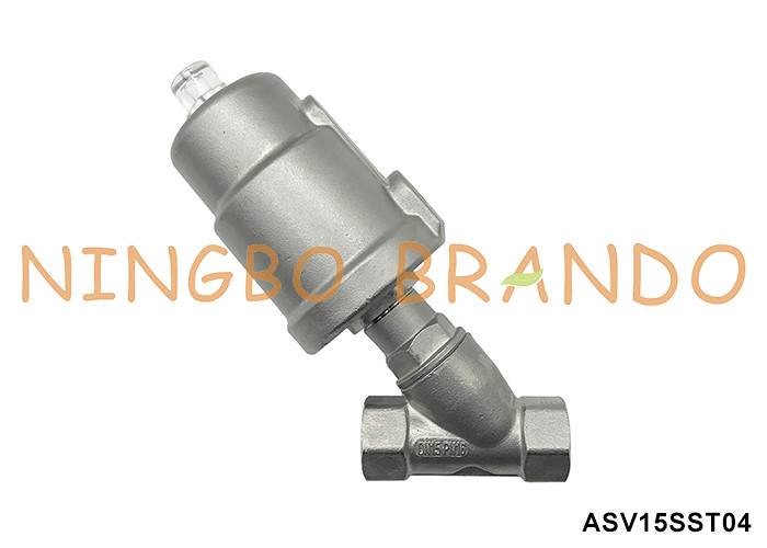 1/2&quot; DN15 PN16 fil Pneumatique angle de la soupape de siège à action simple normalement fermé