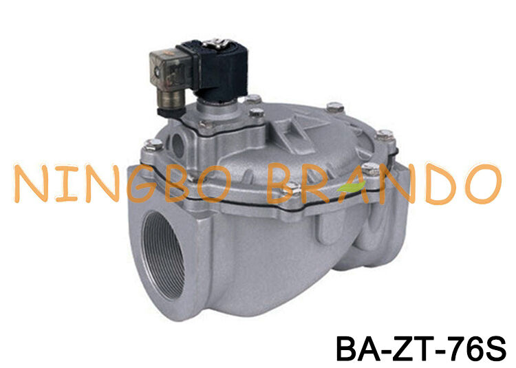 Électrovanne à impulsion à passage direct 3'' pour dépoussiéreur 24V 110V 220V