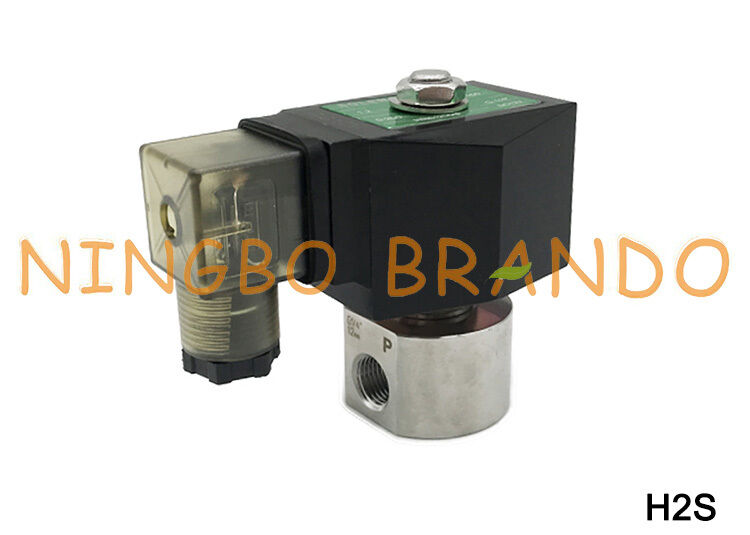 Électrovanne haute pression G 1/8 pouces en acier inoxydable 230V 220V 200 bar
