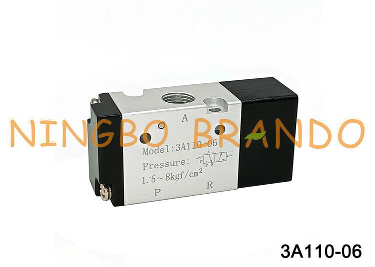 Vanne de commande pneumatique type AIRTAC 3A110-06 1/8'' vanne pilote à air 3 voies