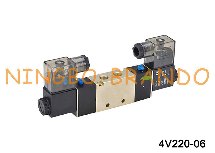 Électrovannes de Type AIRTAC, vannes d'air 4V220-06 AC220V 110V DC12V 24V