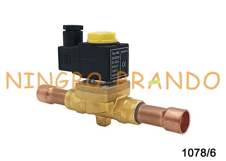 Électrovanne de réfrigération de type Castel 1078/6A6, 3/4 pouces, 24V, 110V, 220V