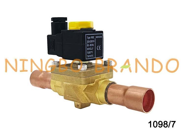 Électrovanne normalement fermée de type Castel 1098/7, 7/8'' à souder 1098/7A7