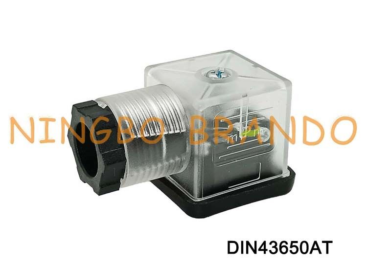Type transparent DIN 43650 du connecteur 18mm de bobine de vanne électromagnétique DIN43650A