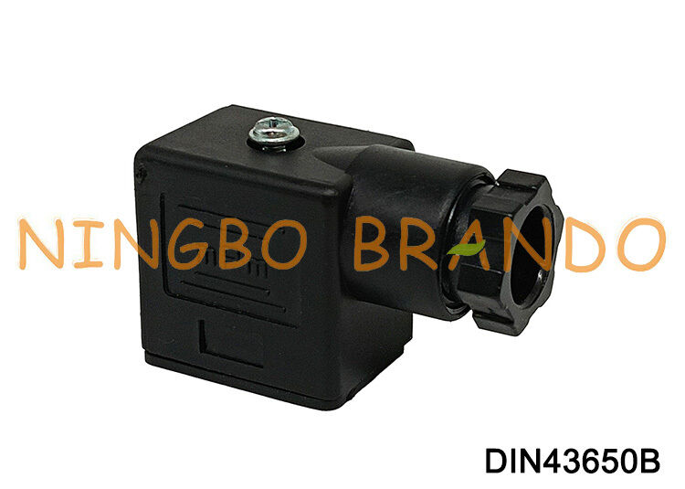 Connecteur de bobine d'électrovanne DIN43650 B MPM noir DIN 43650 type B