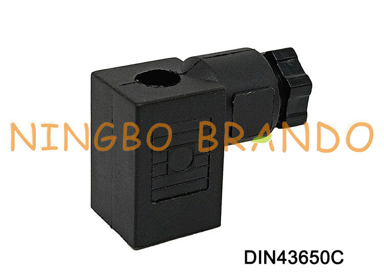 Connecteur de bobine d'électrovanne DIN43650 C MPM noir DIN 43650 type C