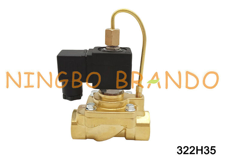 Type normalement ouvert 322H35 AC220V de Parker de l'électrovanne 40bar de pouce de G1/2