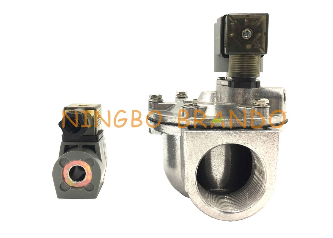 1 type de 1/4 pouce CA35T Goyen valve à angle droit de collecteur de poussière de jet d'impulsion avec C.C fileté 24V à C.A. 220V de connexion