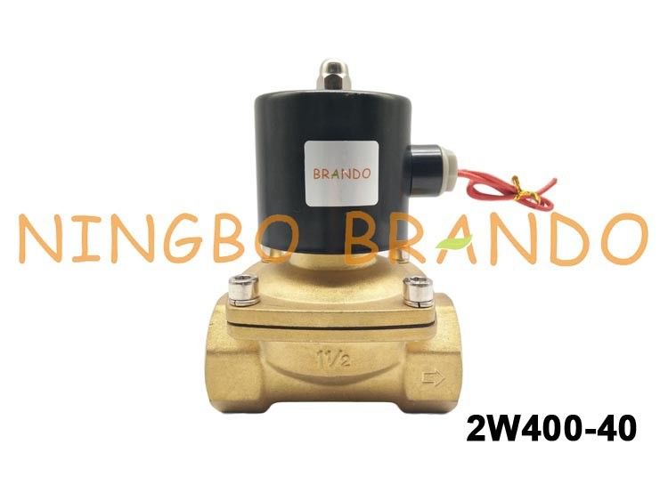 1-1/2 » type d'UNI-D vanne électromagnétique en laiton de contrôle de flux d'UW-40 2W400-40 pour le gazole de l'eau