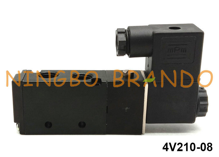 type position pneumatique G1/4 » 24VDC de 4V210-08 Airtac de la manière 2 de la vanne électromagnétique 5
